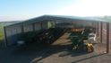 31 X 54 x 6M Machinery Shed - 1 end wall & 1 partial side wall